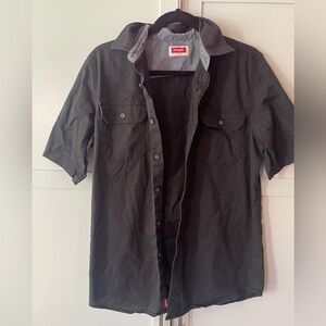 Wrangler Men's Charcoal Button Down Shirt